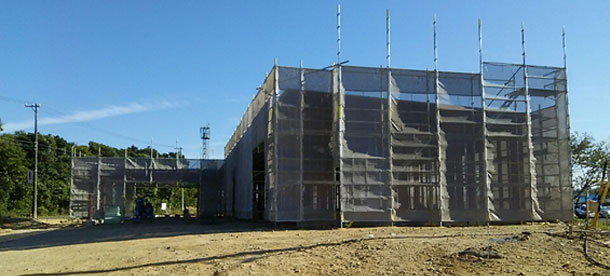 肝臓内科・眼科の建築工事状況